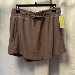 Women's Large WOVEN HIGH RISE SKORT